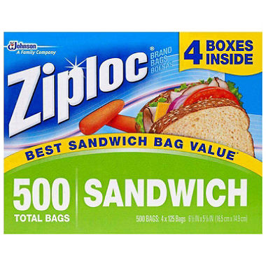 Ziploc 150 Sandwich bags Pack $3.jpg